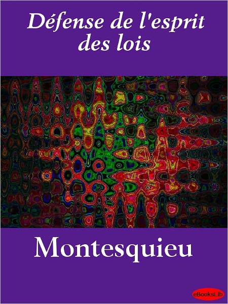 Défense de l'esprit des lois