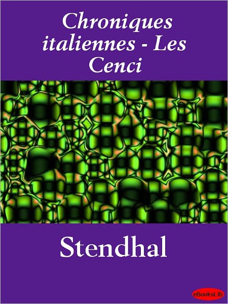 Chroniques italiennes - Les Cenci