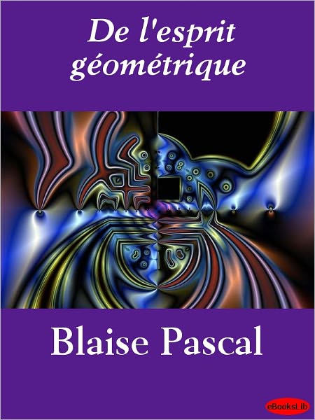 De l'esprit géométrique
