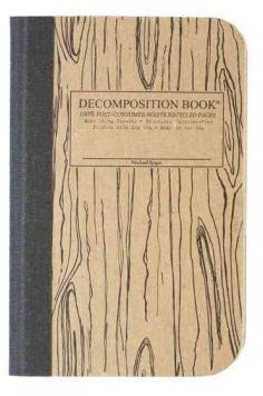 Woodgrain Pocket-Size Decomposition Book : College-Ruled Composition Notebook With 100% Post-Consumer-Waste Recycled Pages