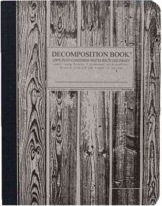 Beachwood Pocket-Size Decomposition Book : College-Ruled Composition Notebook With 100% Post-Consumer-Waste Recycled Pages