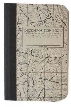 Topographical Map Pocket Sized Decomposition Book : Grid-ruled Composition Notebook With 100% Post-consumer-waste Recycled Pages