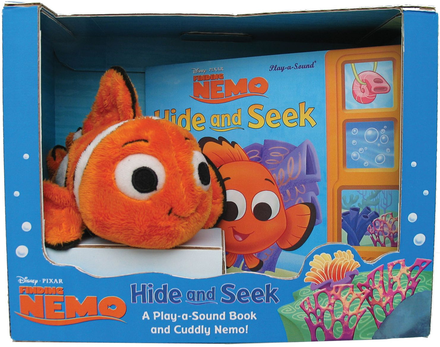 Disney PIXAR Finding Nemo Hide and Seek: A Play-a-Sound Book and Cuddly Nemo!