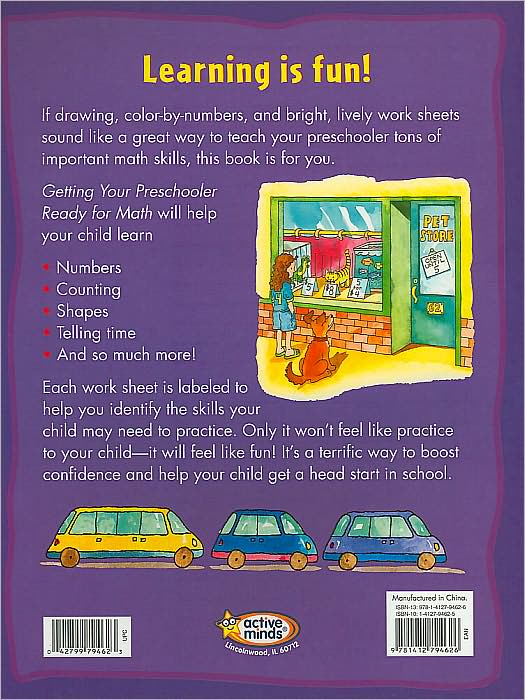 Getting Your Preschooler Ready for Math (Active Minds Series)