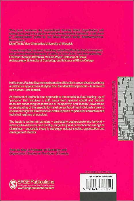 Organizing Identity: Persons and Organizations after theory