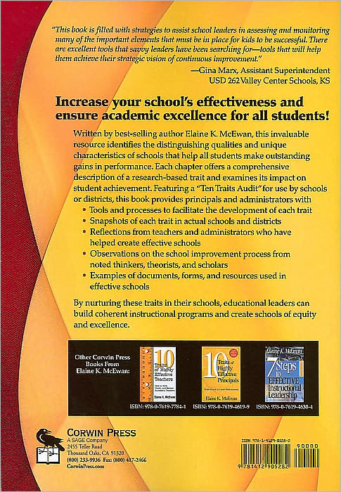 Ten Traits of Highly Effective Schools: Raising the Achievement Bar for All Students