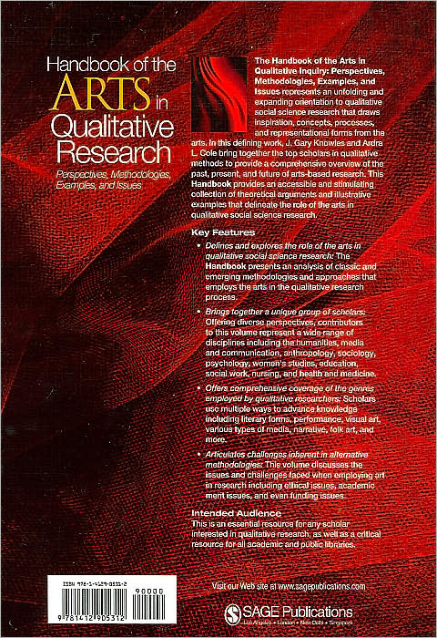 Handbook of the Arts in Qualitative Research: Perspectives, Methodologies, Examples, and Issues