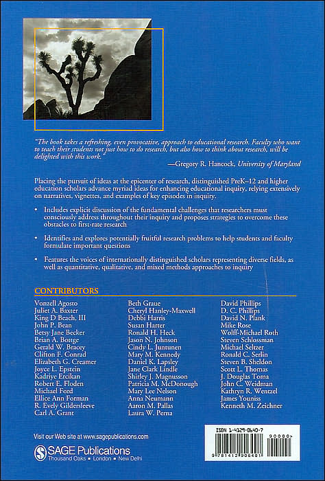 The SAGE Handbook for Research in Education: Engaging Ideas and Enriching Inquiry