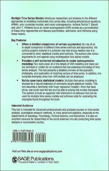 Multiple Time Series Models