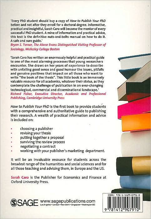 How to Publish Your PhD