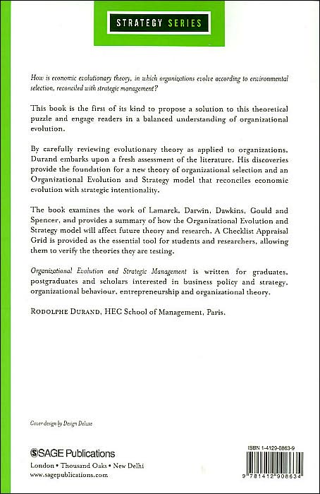 Organizational Evolution and Strategic Management