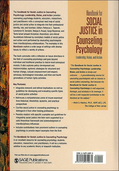 Handbook for Social Justice in Counseling Psychology: Leadership, Vision, and Action
