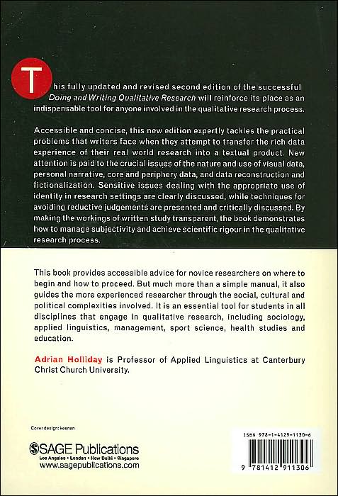 Doing & Writing Qualitative Research