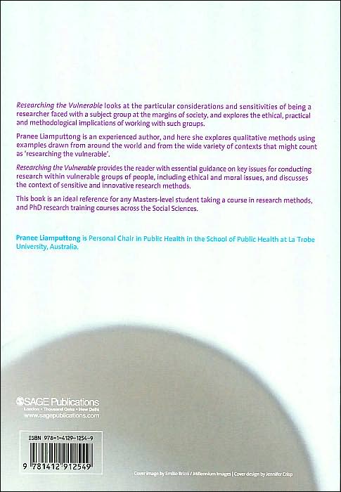 Researching the Vulnerable: A Guide to Sensitive Research Methods