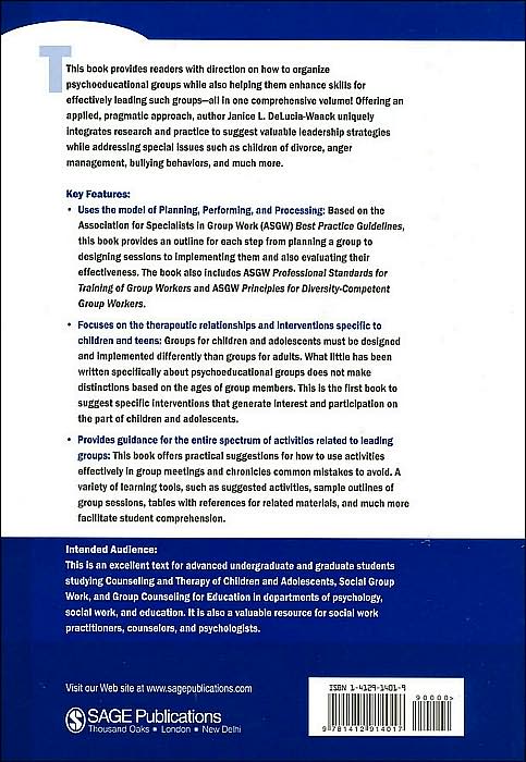 Leading Psychoeducational Groups for Children and Adolescents
