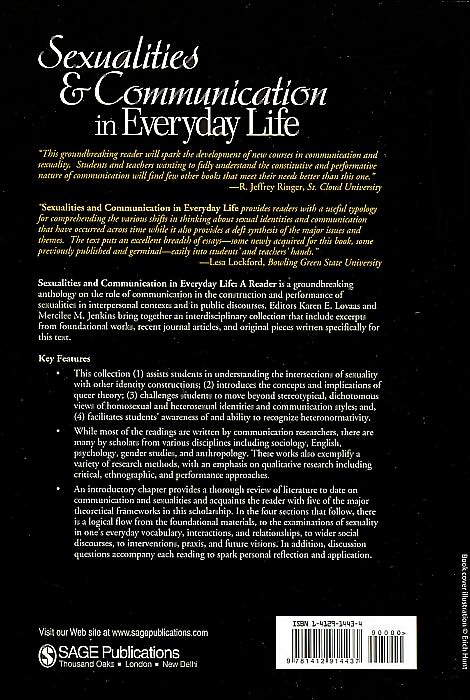Sexualities and Communication in Everyday Life: A Reader