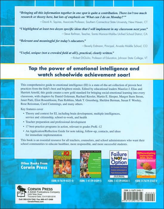 The Educator's Guide to Emotional Intelligence and Academic Achievement: Social-Emotional Learning in the Classroom