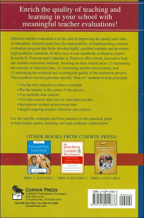 Effective Teacher Evaluation: A Guide for Principals
