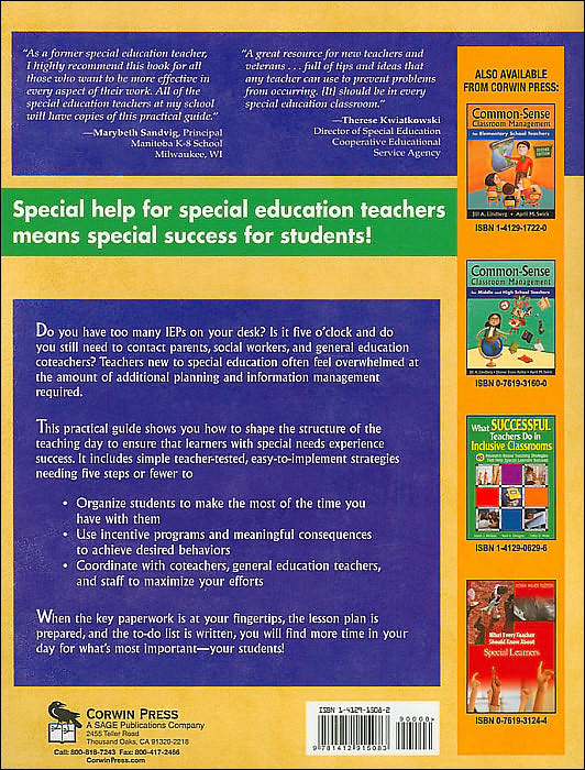 Common-Sense Classroom Management for Special Education Teachers, Grades K-5