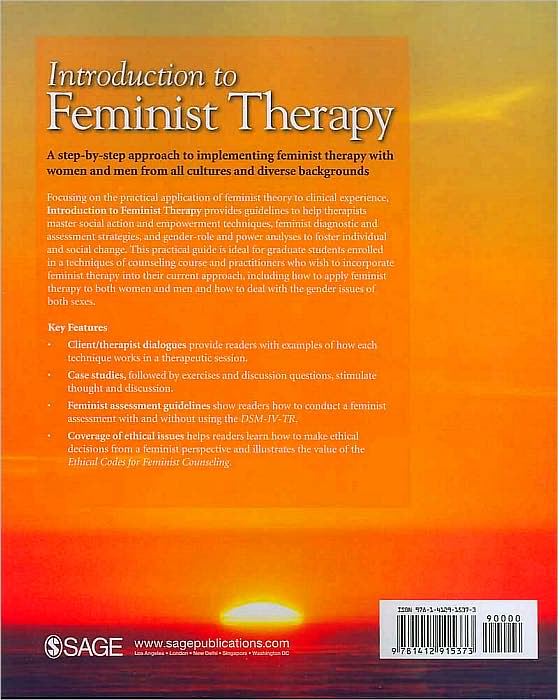 Introduction to Feminist Therapy: Strategies for Social and Individual Change