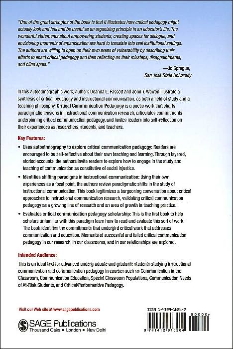 Critical Communication Pedagogy