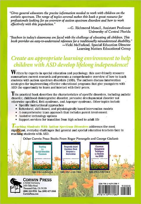 Teaching Students with Autism Spectrum Disorders: A Step-by-Step Guide for Educators