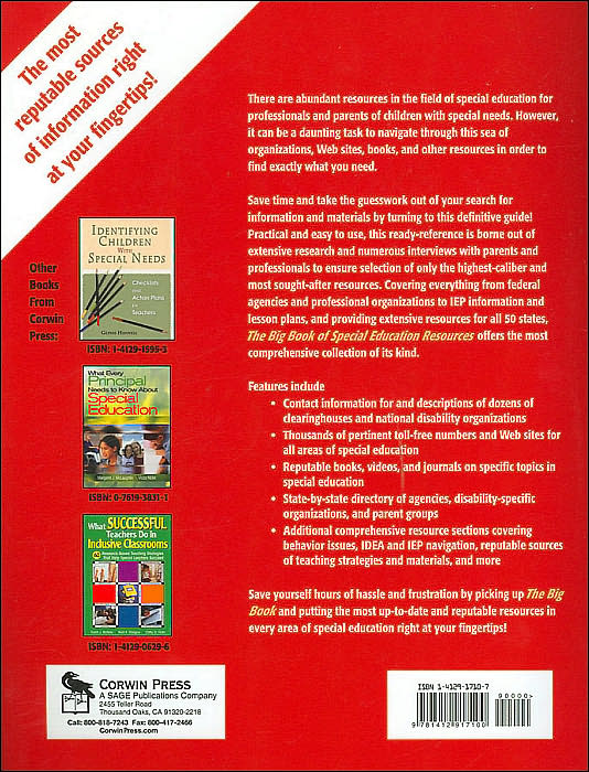 The Big Book of Special Education Resources