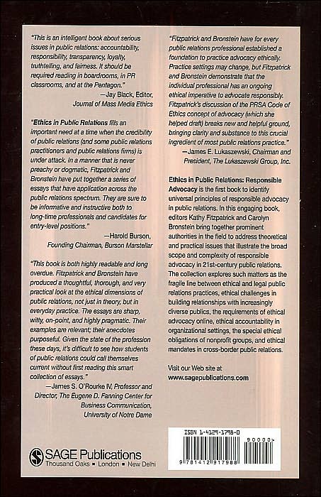 Ethics in Public Relations: Responsible Advocacy