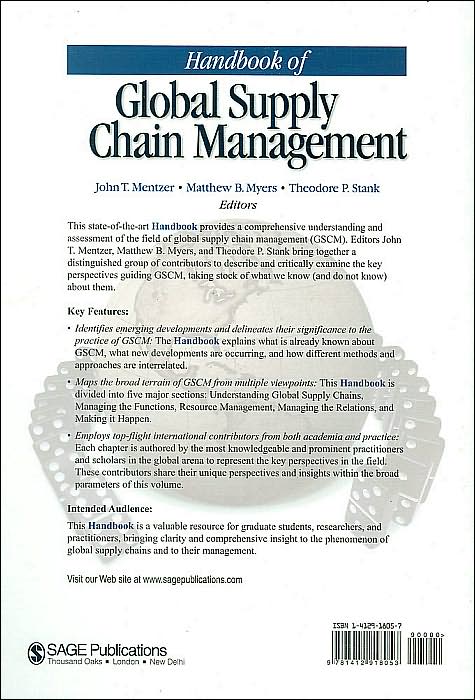 Handbook of Global Supply Chain Management