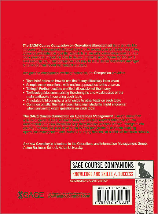 Operations Management [SAGE Course Companions Series]