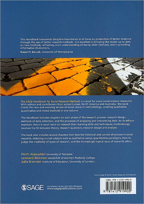 The SAGE Handbook of Social Research Methods