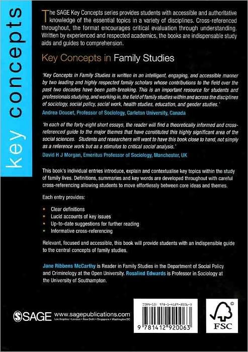 Key Concepts in Family Studies