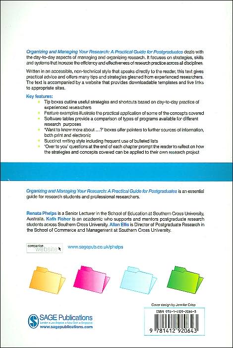 Organizing and Managing Your Research: A Practical Guide for Postgraduates