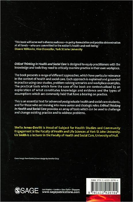 Critical Thinking in Health and Social Care