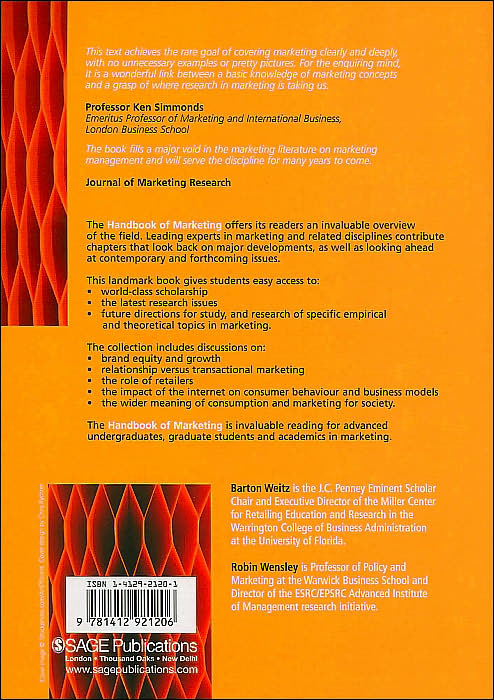 Handbook of Marketing
