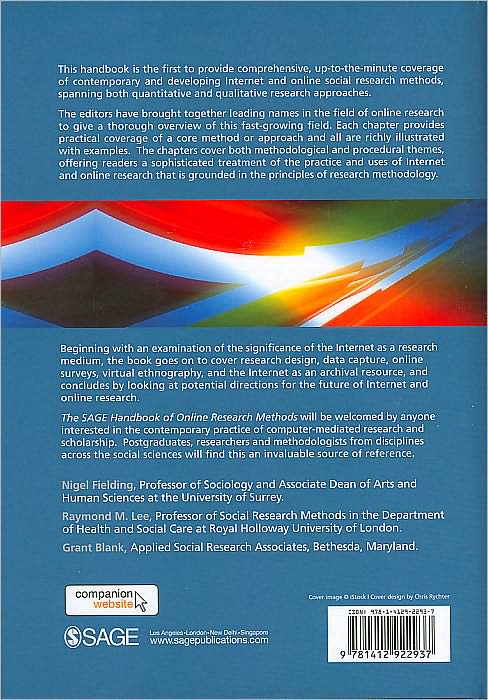 The SAGE Handbook of Online Research Methods