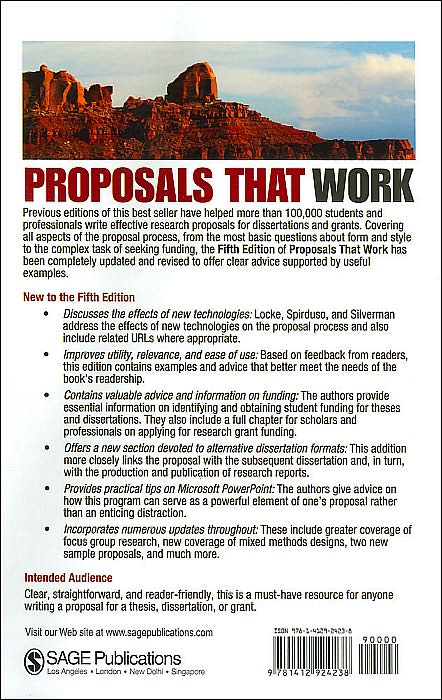 Proposals That Work: A Guide for Planning Dissertations and Grant Proposals