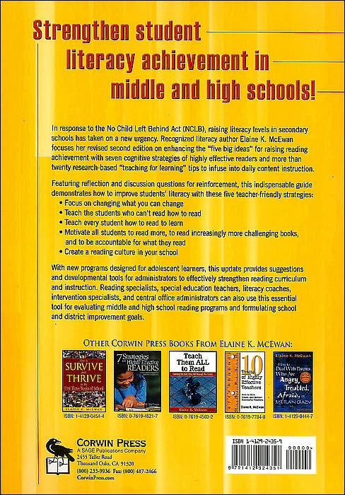 Raising Reading Achievement in Middle and High Schools: Five Simple-to-Follow Strategies