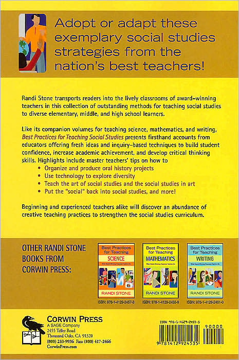 Best Practices for Teaching Social Studies: What Award-Winning Classroom Teachers Do