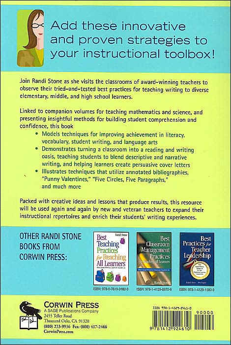 Best Practices for Teaching Writing: What Award-Winning Classroom Teachers Do