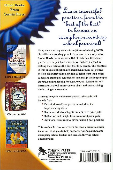 Best Practices of Award-Winning Secondary School Principals