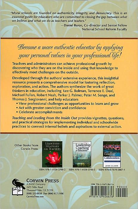 Teaching and Leading From the Inside Out: A Model for Reflection, Exploration, and Action