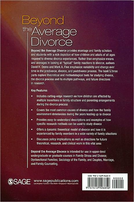 Beyond the Average Divorce