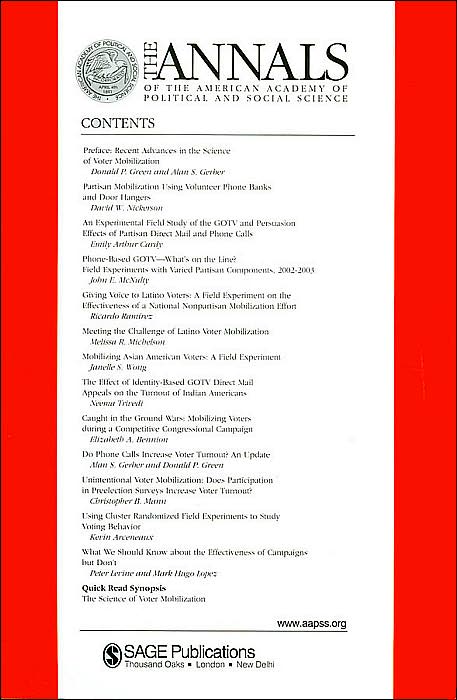 The Science of Voter Mobilization
