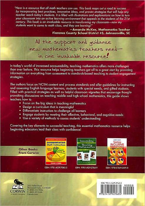 Succeeding at Teaching Secondary Mathematics: Your First Year