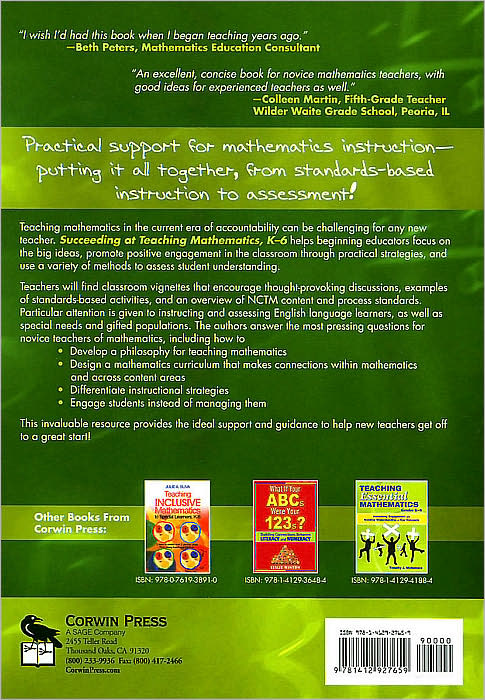 Succeeding at Teaching Mathematics, K-6
