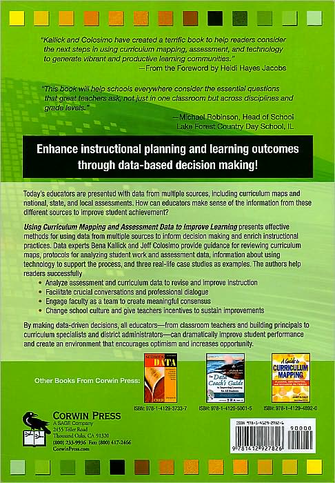 Using Curriculum Mapping and Assessment Data to Improve Learning