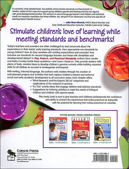 Play, Projects, and Preschool Standards: Nurturing Children's Sense of Wonder and Joy in Learning