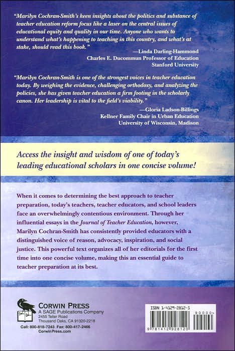 Policy, Practice, and Politics in Teacher Education: Editorials from the Journal of Teacher Education