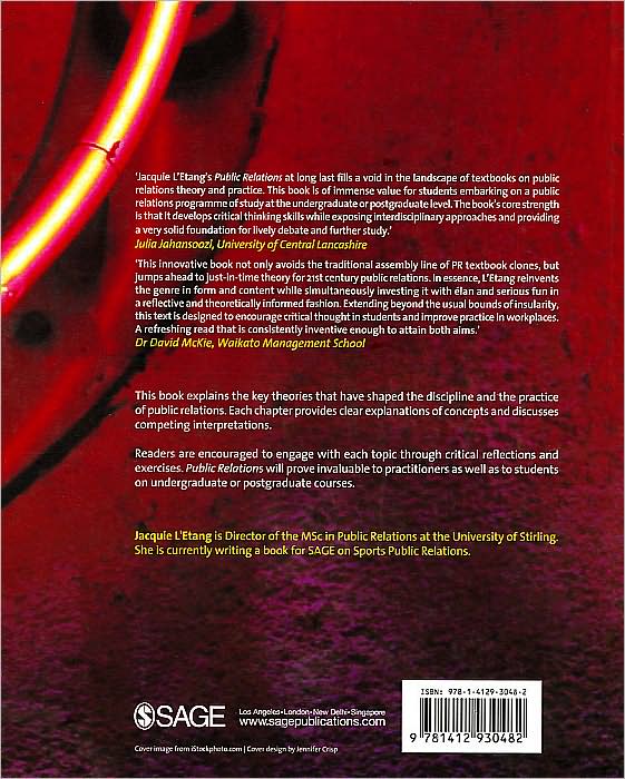 Public Relations: Concepts, Practice and Critique